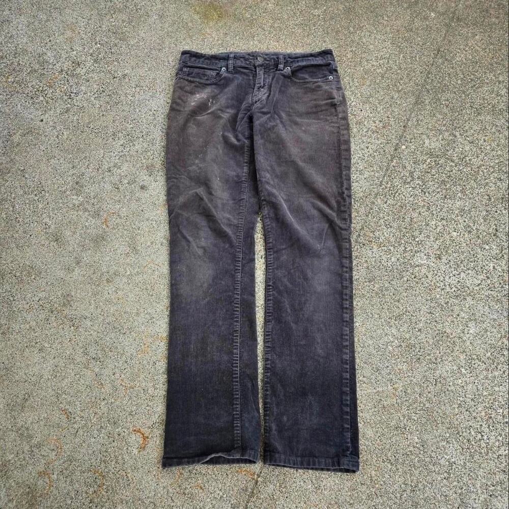 Vtg PATAGONIA Organic Cotton Earthtone Outdoors Gorp Corduroy Pants Gray Sz 27